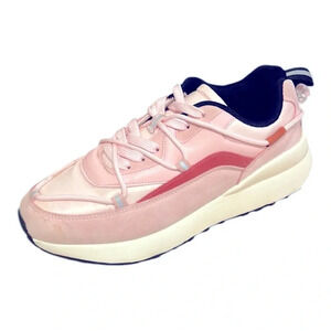 Berness Chunky Platform Lace Up Sneakers Pink Size 9
